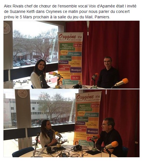 Alex chez OXYGENE FM Alex chez OXYGENE FM