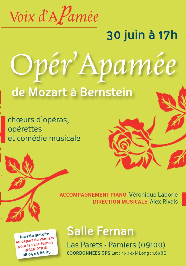 Affiche Opér'Apamée salle Fernan